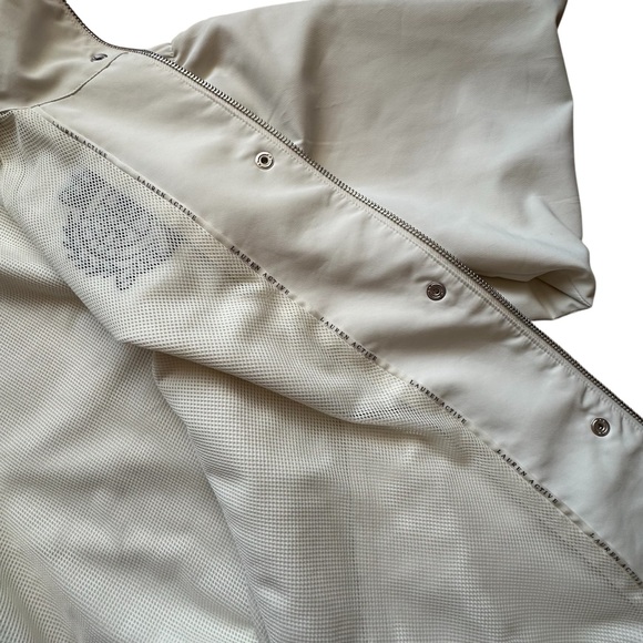 Lauren Active Ralph Lauren Cream Crest Hooded Windbreaker - XL - Y2K Old Money - Picture 8 of 13